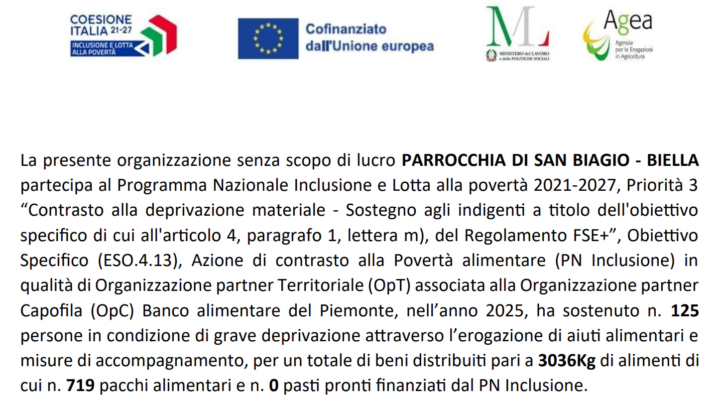 Banco Alimentare SBiagio